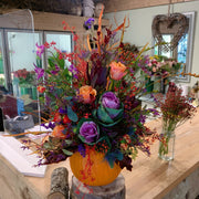 Halloween Floral Pumpkin