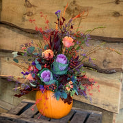 Halloween Floral Pumpkin